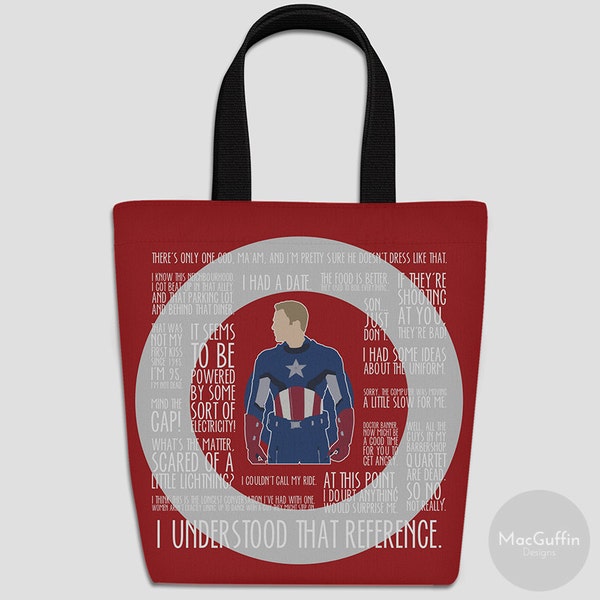 Captain America tote bag