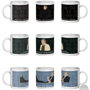 Sherlock Greg Lestrade 11oz ceramic mug Choose from 11 episodes Made to order image 3