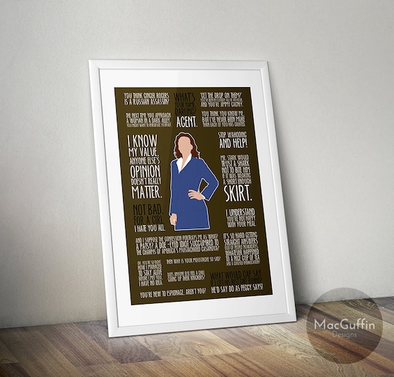 Agent Carter Poster Choose From 3 Characters Made To Etsy