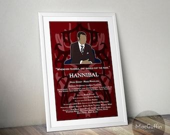 Hannibal poster - Choose from 2 characters (Made to order)