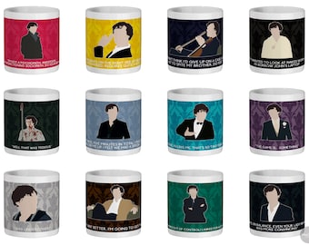 Sherlock - Sherlock Holmes 11oz ceramic mug - Choose from 12 episodes (Made to order)