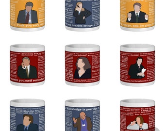 The Thick of It 11oz ceramic mug - Choose from 9 characters (Made to order)