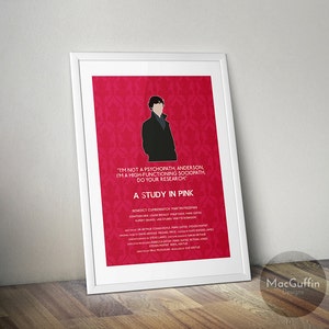 Sherlock Sherlock Holmes poster Choose from 12 episodes Made to order zdjęcie 1