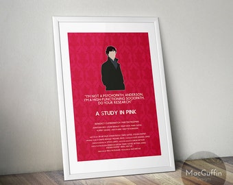 Sherlock Sherlock Holmes poster - Choose from 12 episodes (Made to order)