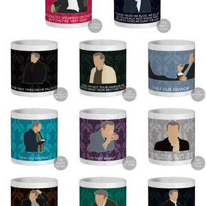 Sherlock Greg Lestrade 11oz ceramic mug Choose from 11 episodes Made to order image 6