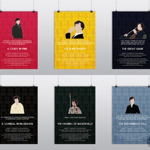 Sherlock Sherlock Holmes poster Choose from 12 episodes Made to order zdjęcie 2