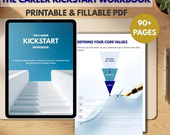 Career Kickstart Workbook | Job Search, Burnout Recovery (Printable PDF)