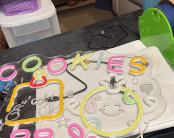 Light Up LED “Cookie” Sign with USB Powered Lights