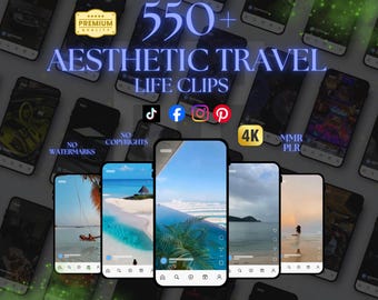 550+ reisspoelen: anonieme Instagram en TikTok (digitale download)