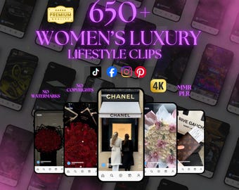650+ luxe lifestyle reelclips voor dames (digitale download)