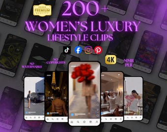 200+ clips voor luxe lifestyle-molens voor dames