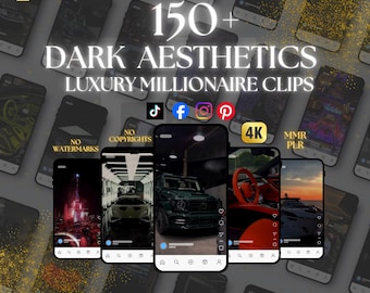 150+ Dark Luxury Reels Bundle: Faceless Marketing, High-End (Digital Download