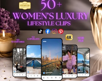 Luxury Women’s Lifestyle Clips Bundle: 4K Viral Reels & Social Media Content