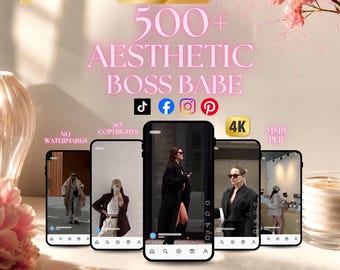 500+ Luxury Lifestyle Reels: Boss Babe (MRR & PLR) (Digital Download)