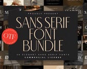 Modern Sans Serif Font Bundle, Sans Serif Fonts, Luxury Fonts, Branding Fonts, Canvas Font, Wedding Font, Logo Fonts, Circuit Font, OTF Font