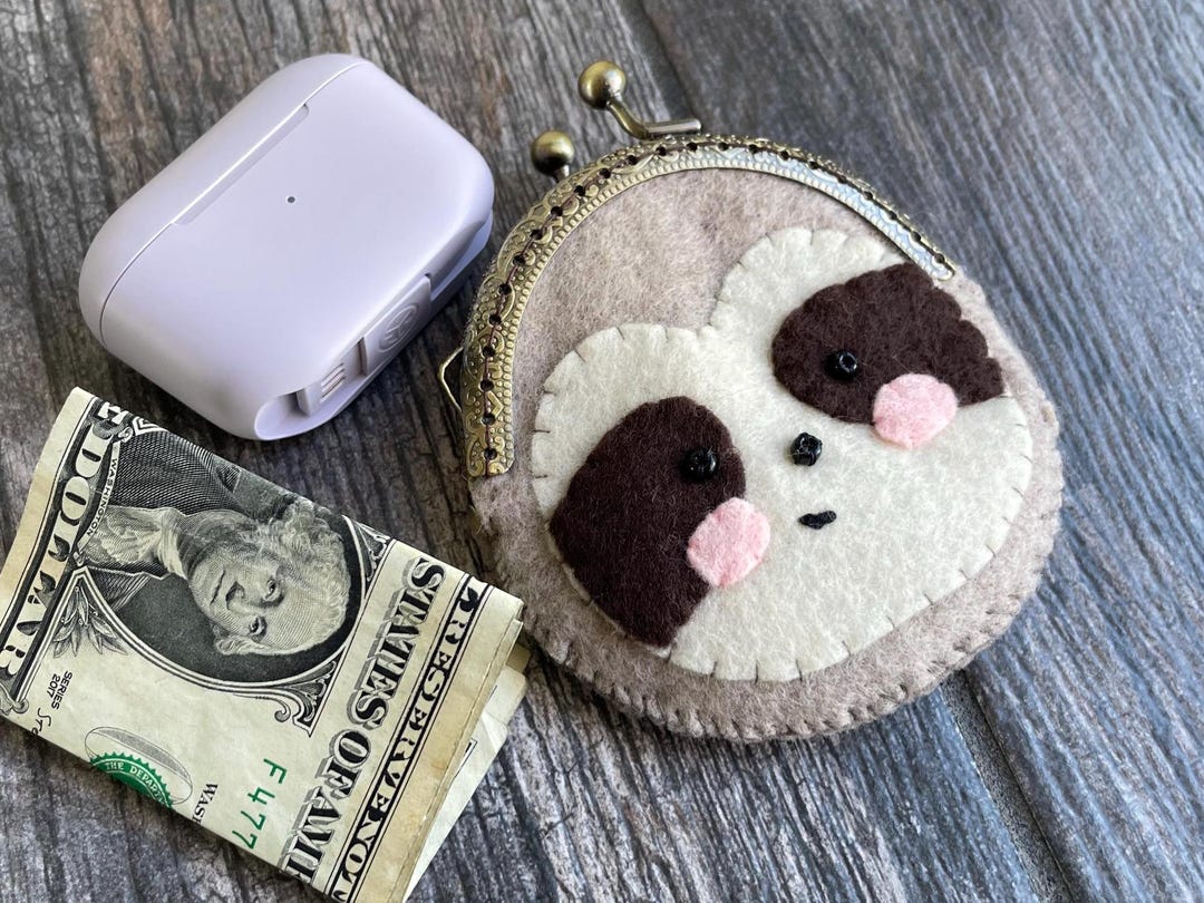 Hand Sewn Change Purse - Sloth Wallet - Etsy