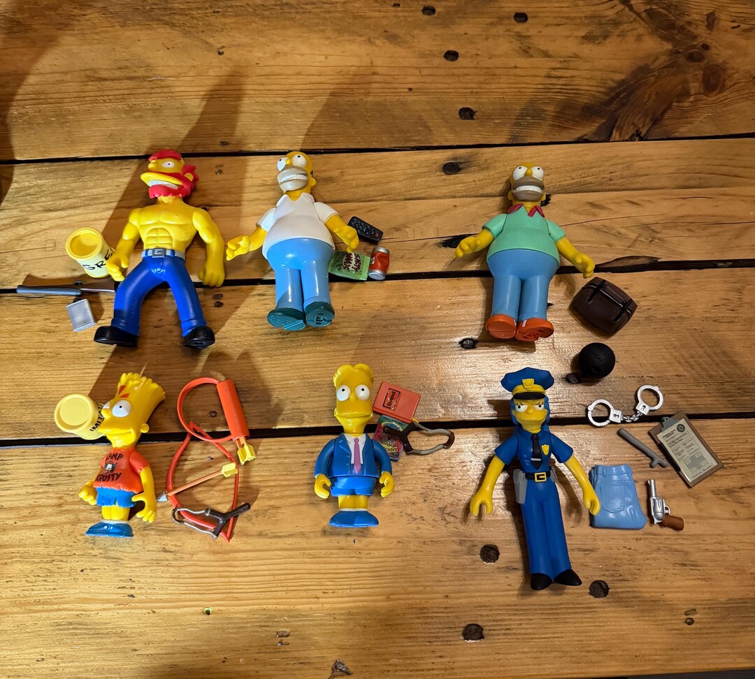 Simpson Props Simpsons World of Springfield Figurines and Props Bart, Homer Etc …see ...