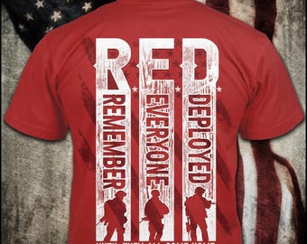 Camiseta con silueta de soldado envejecido: regalo patriótico del Viernes Rojo.
