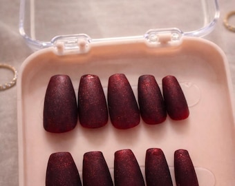 Uñas postizas Crimson Noir