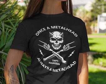 Heavy Metal Once a Metalhead Saying Eurofit Softstyle Feminine T-Shirt