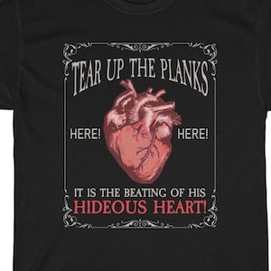 Edgar Allen Poe Tell Tale Heart Dark Academia Clothing TShirt