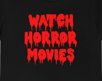 Watch Horror Movies Dark Academia Clothing TShirt