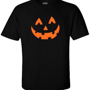TShirt Jack-O-Lantern Pumpkin Face, Iconic Halloween T-Shirt, Pumpkin Carving Stencils,
