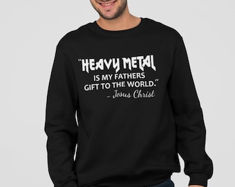 Heavy Metal Music Crew Neck Sweatshirt for Metalheads