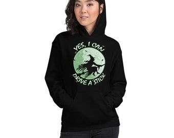 Funny Witches Broomstick Hoodie Sweatshirt