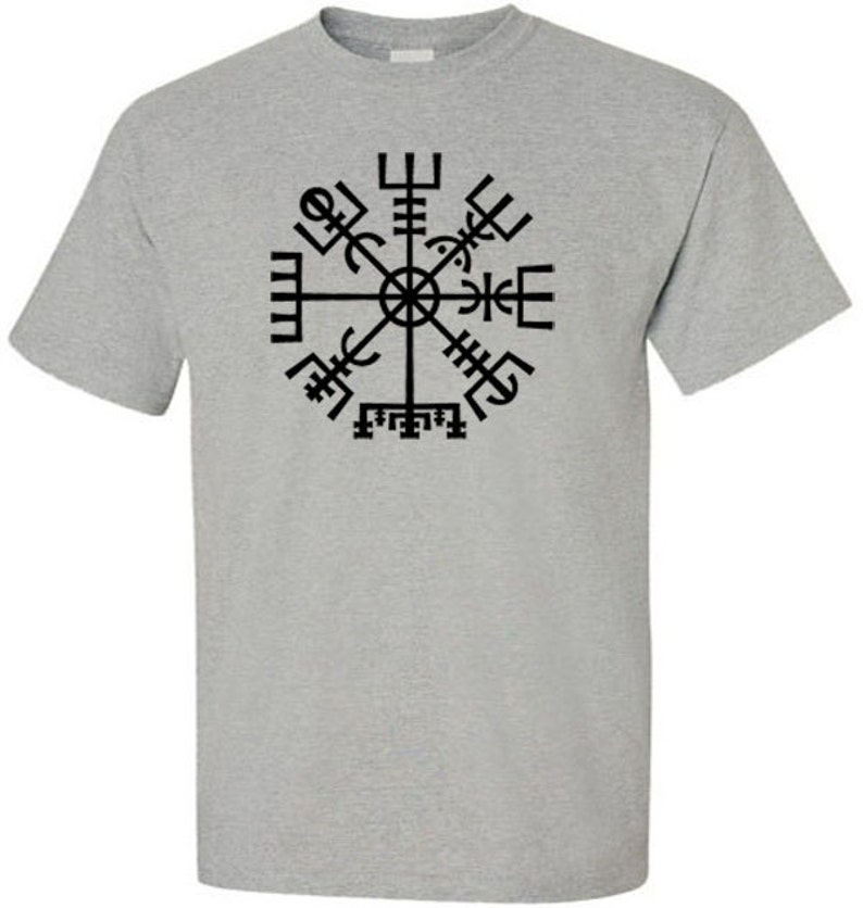 Vikings Compass T-shirt Vegvisir the Norse Symbol of - Etsy