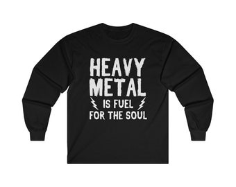 Heavy Metal Long Sleeve  TShirt Metalhead Fans