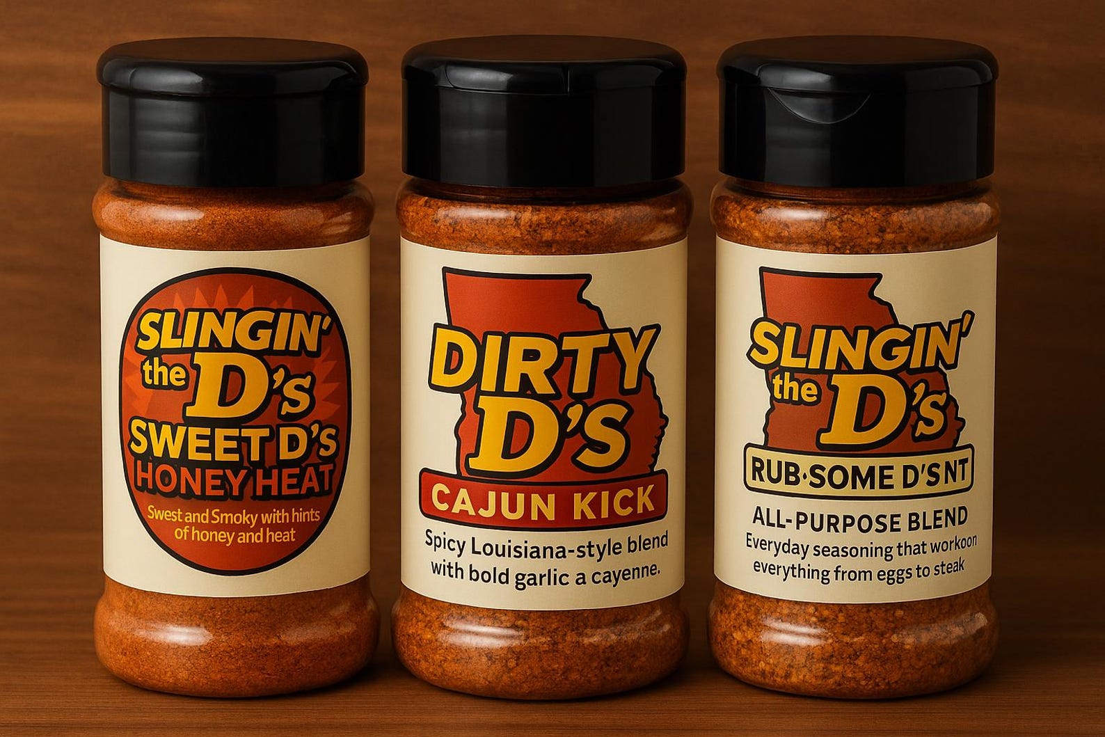 Spice Rub Set Spice Rub Trio Set | Cajun, Honey Heat, All-purpose Blend (each Bottle ...