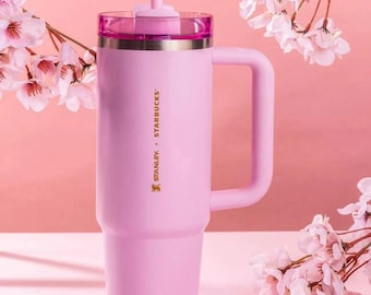Stanley X Starbucks Limited Pink Cherry Blossom 40oz Tumbler
