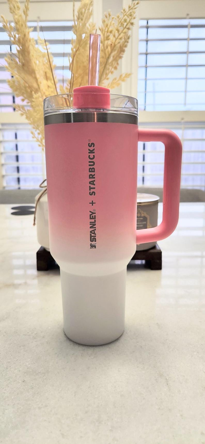 Stanley X Starbucks Limited Pink Cherry Blossom 40oz Tumbler image 1
