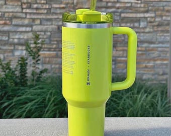 Stanley X Starbucks Limited Edition Lime Green Shimmer 40oz Tumbler