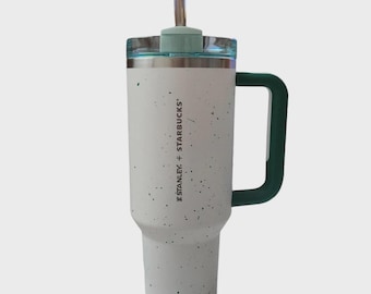 Stanley X Starbucks 40 Oz. Quencher H2.0 Flow State Tumbler Green Pebble