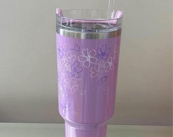 Stanley X Starbucks Limited Edition Lavender Sakura 40oz Tumbler Flowstate H2.0