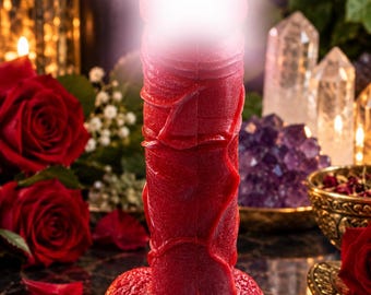Tie The D Down Phallic Candle (Light & Lock)