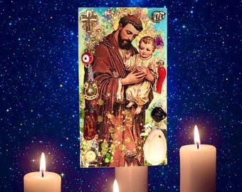 St. Antonius von Padua (Der Finder aller Dinge) Amulett für Geld, Schutz und Glück
