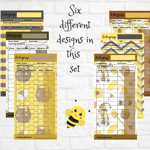Gnome Bee Cash Envelope Tracker Insert with FREE Savings Challenge - INSTANT DOWNLOAD