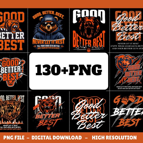 Good Better Best Chicago Bears Svg - Etsy