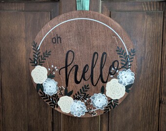 Hand painted door sign