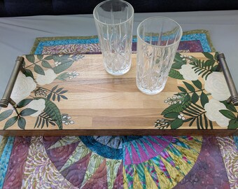Hand painted decorative tray