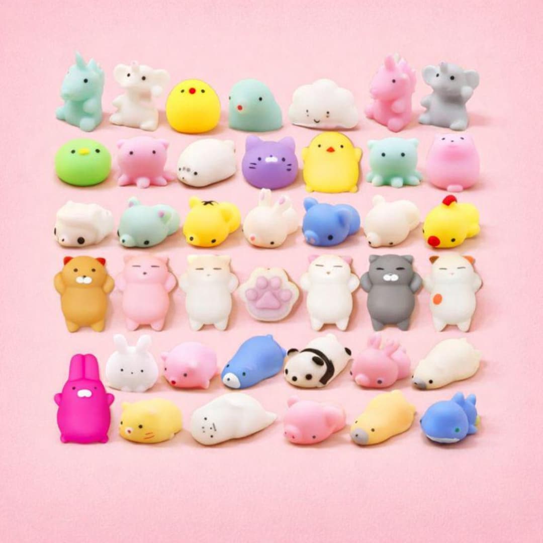 Pack De 10 Mini Squishy Kawaii De Tortuga – Juguetes Anti-estrés De Silicona Suave Para Niños Y Adultos, Regalo Para Fiestas
