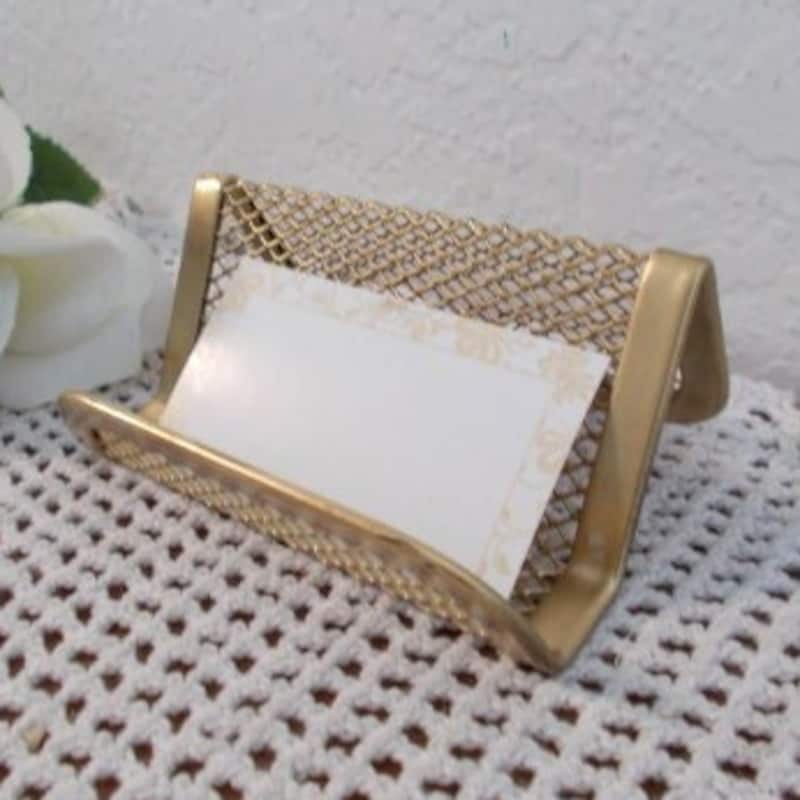 Business Card Desk Stand Etsy