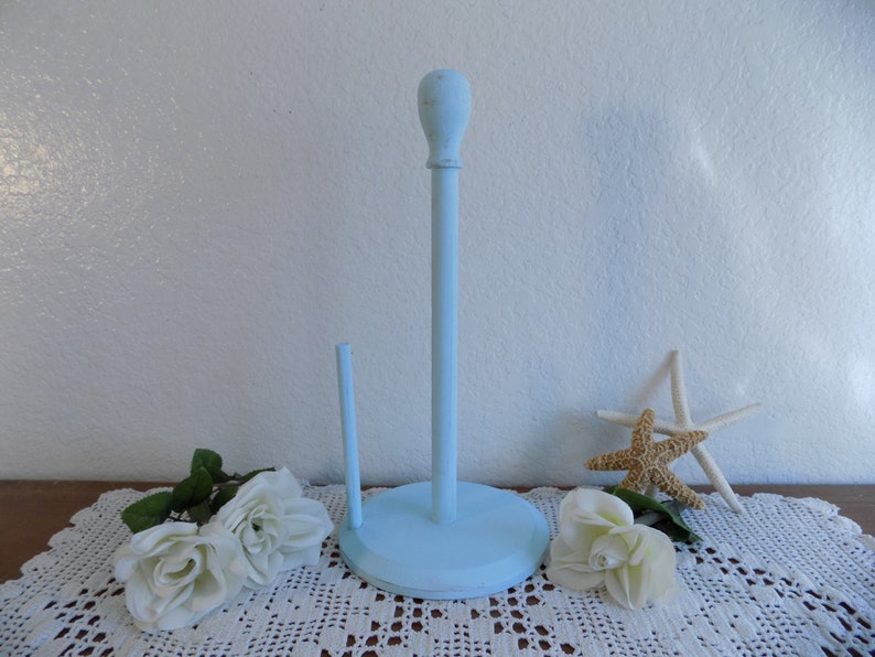 Paper Towel Holder Rustic Sea Green Shabby Chic Distressed Etsy