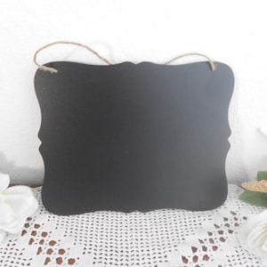 Wedding Chalkboard Hanging Blackboard Sign Decoration Direction Reception Signage 8 x 10 Country Cottage Cabin Home Decor Black Chalk Board
