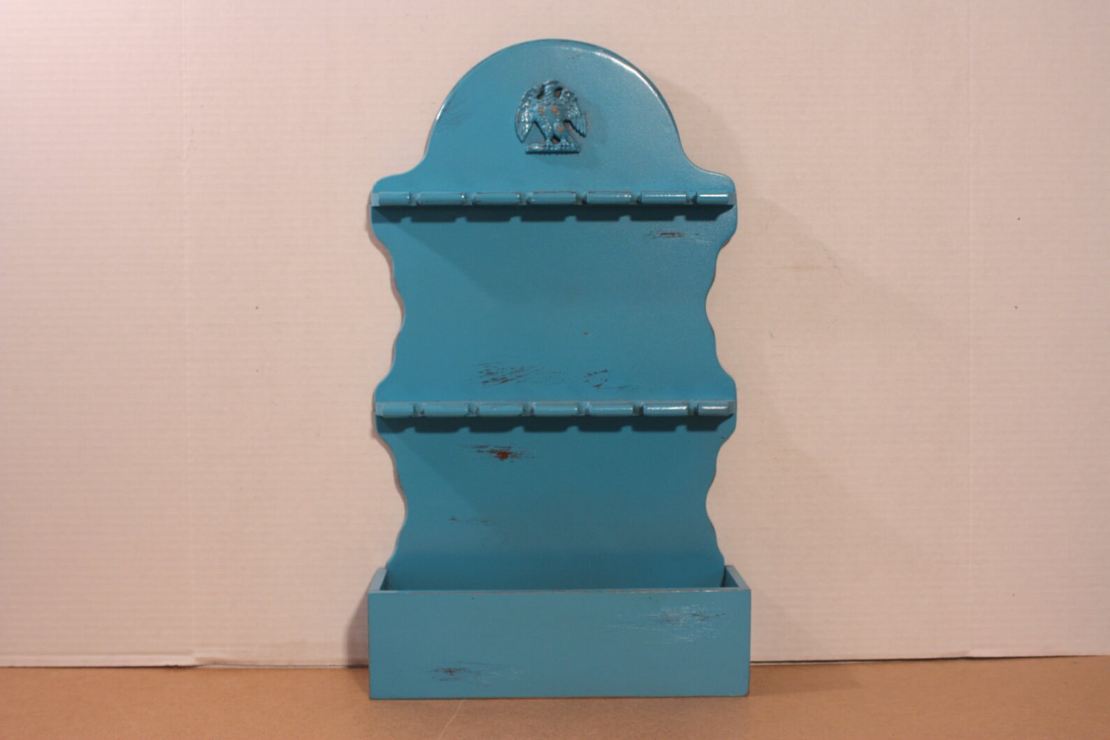 Jewelry Organizer Vintage Spoon Rack Aqua Turquoise Teal Beach Cottage ...