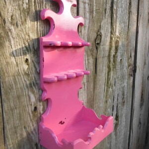 Pink Jewelry Organizer Rustic Shabby Chic Distressed Vintage Spoon Rack ...