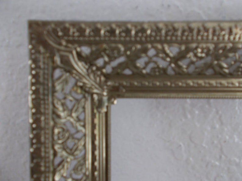 Vintage Ornate Gold Metal Picture Frame 8 X 10 Photo - Etsy